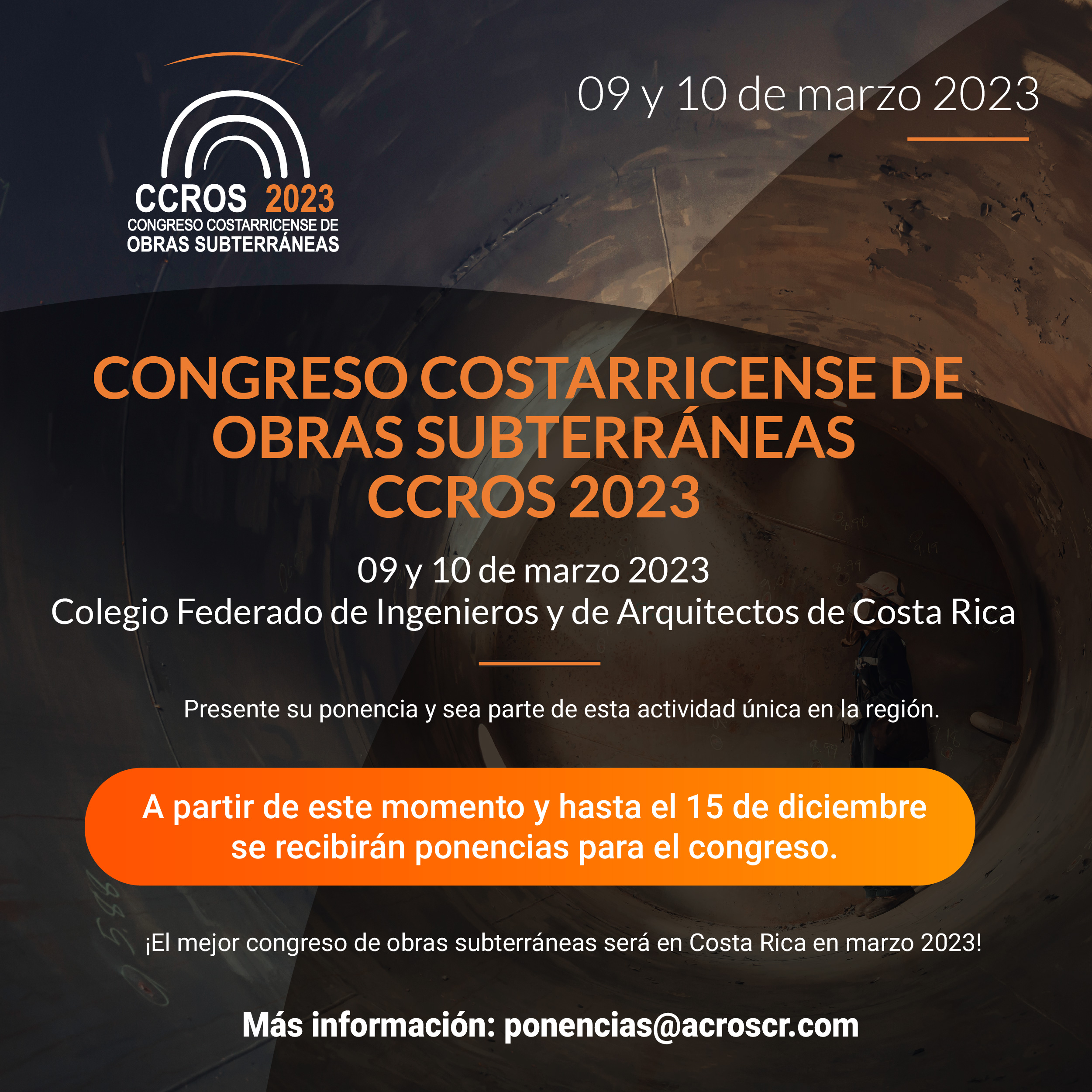 Congreso Costarricense de Obras Subterráneas, CCROS 2023